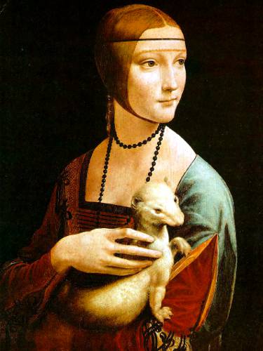 Dama del Armiño, de Leonardo da  Vinci