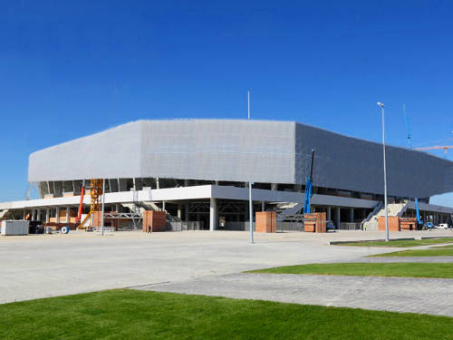Exteriores del Estadio Arena de Lviv